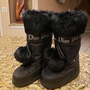 Christian Dior Fur Moon Boots